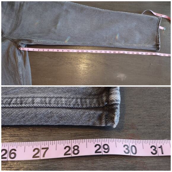 Abercrombie & Fitch Curve Love Ultra High Rise 90s Straight Jean Size 33/16R - Picture 7 of 16